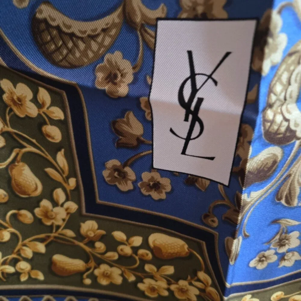 EUC Authentuc YSL Silk Scarf